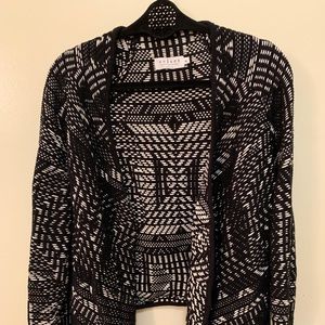 Velvet shawl cardigan